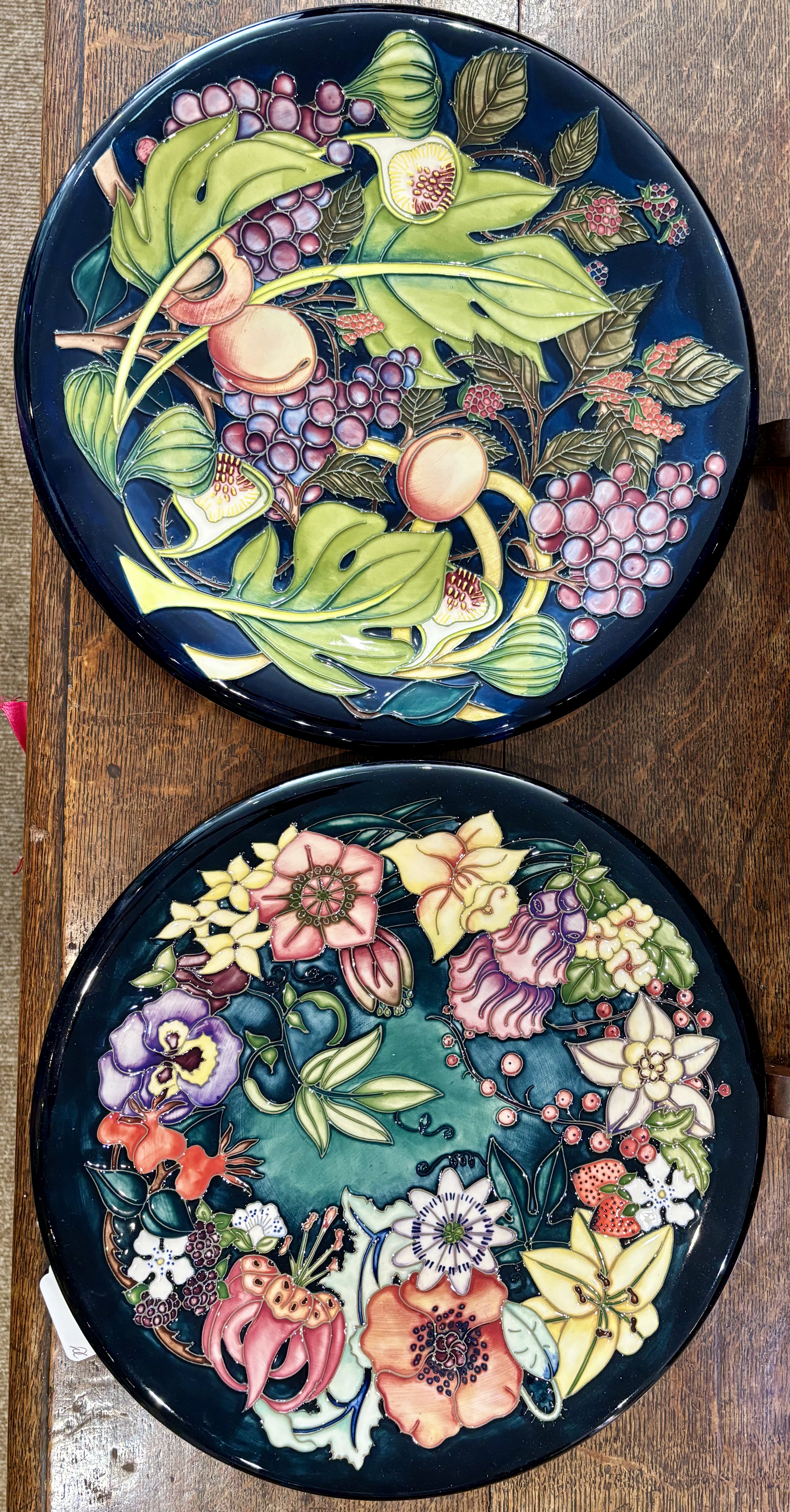 Pair of Moorcroft Platters